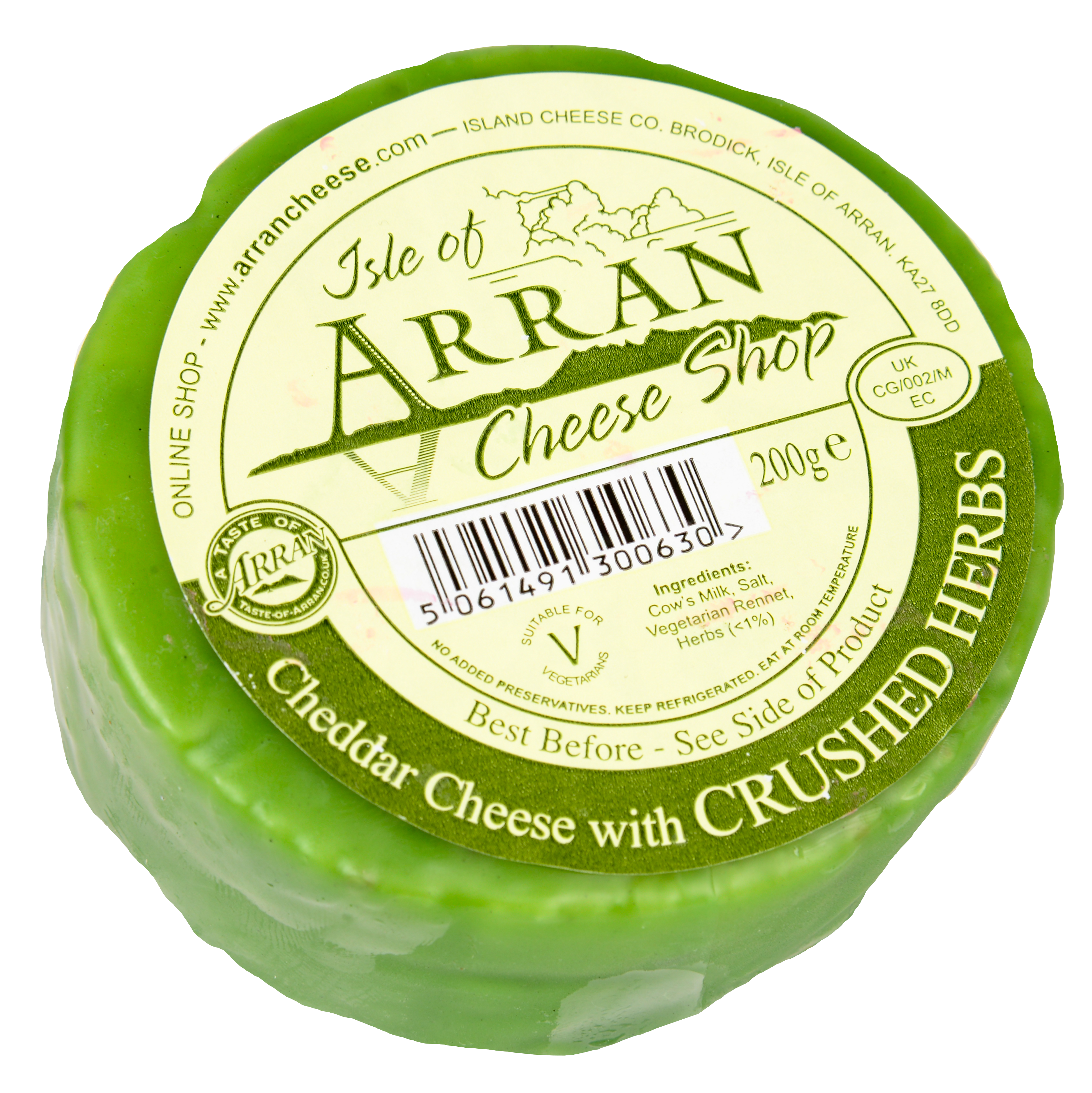 3425px x 3427px - Cheddar with Crushed Herbs - Taste of Arran